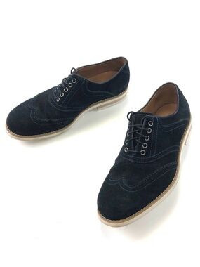 Donald Pliner navy suede tie up Oxford shoes Men’s Size 9M